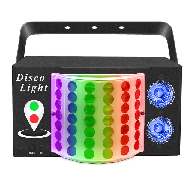3-in-1 Disco Light Sound Activated Remote Control Stage Party Light for Wedding Birthday Christmas Holiday