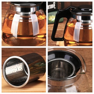 <span class=keywords><strong>Théière</strong></span> en verre avec infuseur, résistante à la chaleur, pour le bureau ou la maison, avec filtre, pratique avec tasse, accessoires de thé - Product Image 6