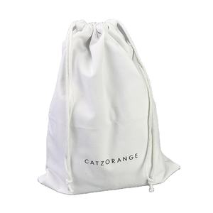 Sac à cordon en coton recyclé personnalisé sac à poussière en toile de taille personnalisée avec impression de logo pour chaussures artisanat shopping-usage industriel cadeau - Product Image 1