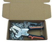 Pince à poinçonner manuelle pour trous de 10 mm, 100 pièces, kit d'outils manuels de jardinage DIY pour œillets de bâches, toiles, tentes et auvents