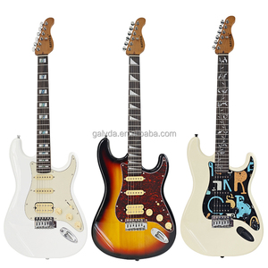 GALYDA - Juego de guitarra eléctrica ST de 39 pulgadas con diapasón con incrustaciones de concha y accesorios para guitarra - Product Image 2