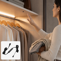 Capteur IR à détection de mouvement pour bande LED 12V/24V, contrôle intégré, capteur encastré 8mm, matériau plastique N18C-23