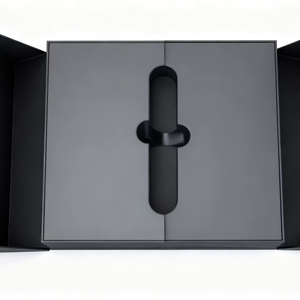 Cartón de cartón de lujo Apertura de doble puerta Máscara de ojo rígida Lápiz labial Caja de regalo en relieve para cosméticos - Product Image 1