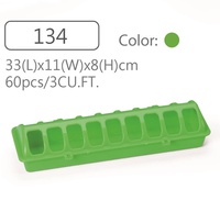 Mangeoire et abreuvoir pour volailles, pigeons et poulets, modèle Crown 134, petit design simple, en plastique, non automatique