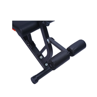 Banc de musculation pliable réglable pour abdominaux et haltères, équipement de fitness auxiliaire pour la maison, en acier et bois, OEM