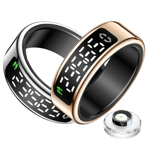 2026 Alloy Smart Ring Display SpO2 Heart Rate Temperature NFC Fitness Tracker Alarm Sleep Monitor App Control - Product Image 1
