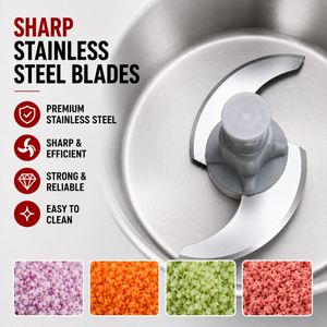 Cortadora de Verduras Eléctrica <span class=keywords><strong>Demaria</strong></span>, Rebanadora, Trituradora, Rallador de Queso, Procesador de Alimentos, Utensilios de Cocina - Product Image 4