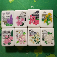 Mahjong américain moderne personnalisé, 160 tuiles en acrylique, motif de dessin animé unique, Joker, luxe personnalisé, 4 joueurs
