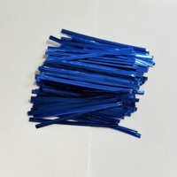 Groothandel op voorraad Herbruikbare 8cm 10cm 12cm Kleurrijke Tasbandjes Metalen Draadband PET Twist Tie voor Cadeau Bakkerijdozen & Bloemverpakkingen