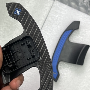 Palancas de Cambio de Marchas de Fibra de Carbono Azul para <span class=keywords><strong>BMW</strong></span> Serie 1 2 3 4 5 6 7 8 F40 M135i F44 G42 G20, Extensiones de Palanca de Cambios para Volante, Repuesto - Product Image 3