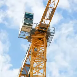 رافعة برجية مسطحة بطول 60 مترًا ZOOMLION صناعة صينية 6 طن TC6013A-6 مستعملة للبيع