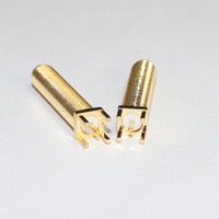 Connecteur coaxial SMA-KE de longueur 28 mm, plaqué or, insertion sur circuit imprimé, connecteur femelle SMA