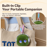 Peluche interactive intelligente AI mignonne avec fonction vocale, compagnon parlant, animaux en peluche avec yeux LED et fonction tactile pour enfants