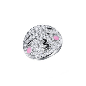 Collar con colgante de cara de Emoji divertido para mujer, regalo de Navidad, joyería de moda - Product Image 4