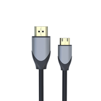 Câble Mini KSIN Factory 2M plaqué or 24 carats pour projecteur, ordinateur, tablette, ordinateur portable et appareil photo, avec gaine en PVC pour 4K