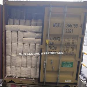 Trapos de Limpieza 100% Algodón, Trapos Blancos de Camiseta con Trapos de Algodón Industriales para Limpieza Marina y de Taller, 25 kg - Product Image 1