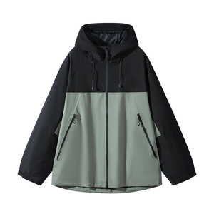 Veste personnalisée avec logo pour homme, idéale pour le printemps et l'automne, grande taille, à capuche, coupe-vent et imperméable, pour les activités de plein air et la montagne. - Product Image 3