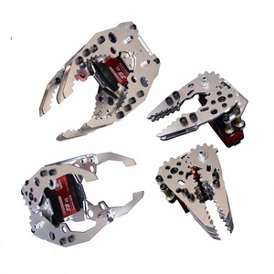 Pinza Robótica Metálica, Extremo de Brazo Mecánico para Servo, Accesorio para Robot STEM DIY Red Sun 1 K29 - Product Image 1