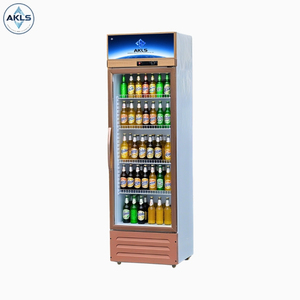 Vitrine <span class=keywords><strong>réfrigérée</strong></span> verticale à porte unique en alliage d'aluminium durable avec refroidissement direct pour usage commercial, supermarchés - Product Image 1
