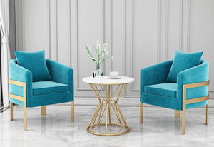 Meubles d'hôtel modernes et confortables, fauteuil inclinable en cuir de loisirs, chaises de salon modernes - Product Image 3