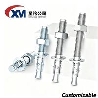 Chevilles d'expansion en acier inoxydable SS304 robustes pour la construction, métriques M8-M20, pour béton et murs