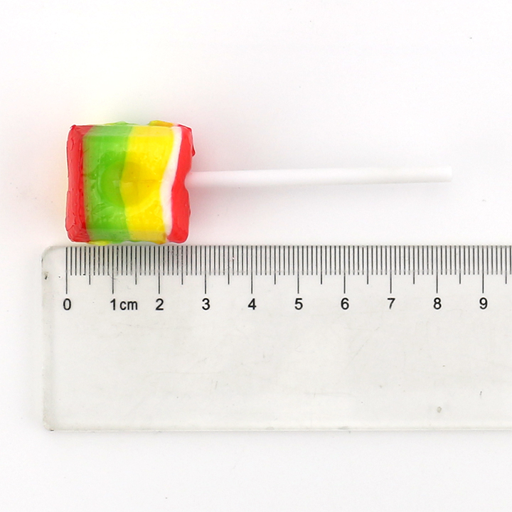 rainbow cube lollipop