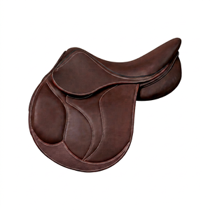 Silla de Montar Inglesa de Cuero Marrón para Doma Clásica con Arco de Madera, Cómoda y Personalizable para Entrenamiento y Competición - Product Image 1