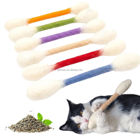 Jouet à mâcher géant en coton pour chat, ensemble de bâtonnets à mâcher en feutre avec herbe à chat pour chatons d'intérieur
