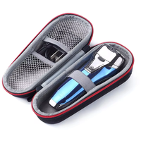 Vente en gros d'étui rigide personnalisé étui pour rasoir rechargeable pochette de rangement Eva étui de rangement pour rasoir avec fermeture éclair