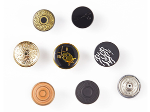 Tùy Chỉnh 15Mm <span class=keywords><strong>Flatback</strong></span> Brass Da <span class=keywords><strong>Snap</strong></span> Nút Kim Loại <span class=keywords><strong>Fastener</strong></span> Với Khắc Logo Mạ Phong Cách Cho Da - Product Image 2