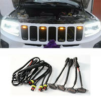 Grille avant LED Signal Light Grill Mount Lampe Pour Jeep Grand Cherokee 2003-2021 Raptor Style Car Eagle Eye Lights Wholesale