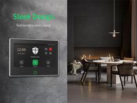 Nouvelle version du système d'alarme domestique Tuya WiFi 4G avec écran tactile de 7 pouces, kit de sécurité intelligent sans fil PST-H700