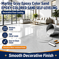Peinture pour sols en sable coloré époxy, effet carrelage marbre, écologique, haute dureté, imperméable, revêtement liquide couleur personnalisée