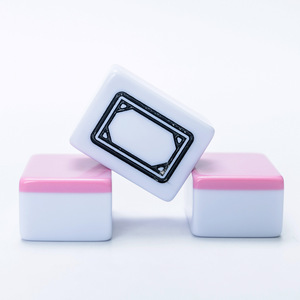 Custom Pink Mahjong Set Melamine Durable Chess Card <b>Entertainment</b> Universal Size - Product Image 5