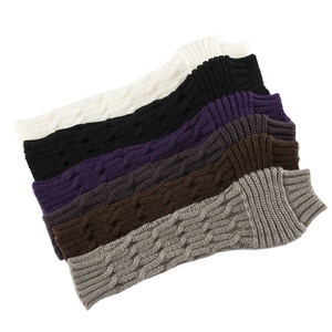 Mitones personalizados de punto de medio dedo para otoño e invierno, cubierta de brazo cálida plegable para hombres y mujeres - Product Image 2