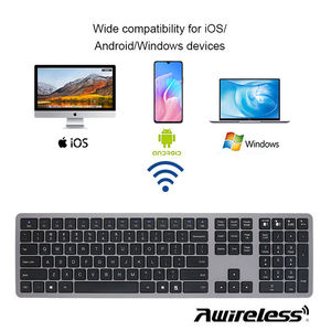 Oem Qwerty Full Size Computer Ultra Slim Silent Combos De Teclado Y Raton 2.4G <b>bluetooth</b> Wireless Keyboard and <b>Mouse</b> Combo Set - Product Image 4