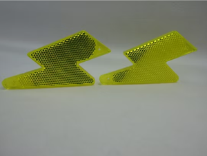 Reflector <span class=keywords><strong>de</strong></span> <span class=keywords><strong>Seguridad</strong></span> para Bicicleta KB306 con Forma <span class=keywords><strong>de</strong></span> Rayo, Reflector Amarillo Brillante para Llanta <span class=keywords><strong>de</strong></span> Bicicleta, Reflector <span class=keywords><strong>de</strong></span> Advertencia <span class=keywords><strong>de</strong></span> <span class=keywords><strong>Seguridad</strong></span> para Ciclismo con Clip - Product Image 1