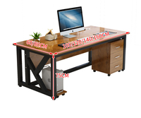Meubles modernes bureaux d'ordinateur en bois pour la maison grand bureau de jeu personnalisé de haute qualité table d'étude de grande taille