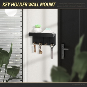 Moderno Porta Llaves <span class=keywords><strong>de</strong></span> Madera para Montar en la <span class=keywords><strong>Pared</strong></span>, para Sala <span class=keywords><strong>de</strong></span> Estar, Pasillo, Entrada, Almacenamiento <span class=keywords><strong>de</strong></span> Cartas, Gafas, Postales, Paraguas - Product Image 5