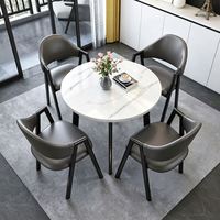 Table ronde gain de place avec plateau en MDF et pieds en métal, vente directe du fabricant, prix bas, OEM ODM personnalisé