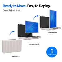 Pantalla Inteligente Portátil de 27 Pulgadas con Bluetooth 5.3 y Altavoces de 40W para Música, Películas y Entretenimiento al Aire Libre