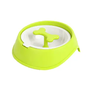 Pet Supplies Slow Water Food Feeder Anti Chocking Water Bowl Large Size Pet Dog Bowl For Cats And Dogs