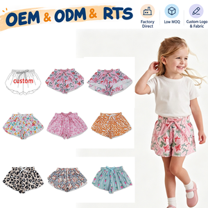 RTS/OEM/ODM Shorts Estivi per Bambine con Fiocchi Rosa, Verdi e <span class=keywords><strong>Rossi</strong></span>, Vari Stili Disponibili, Abbigliamento per Bambine - Product Image 1