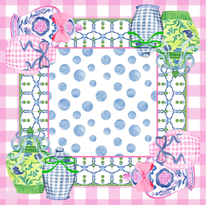 Tapis de mahjong carré bleu ciel avec imprimé abeilles et lys de la vallée, couverture de table antidérapante, tapis de jeu doux - Product Image 1