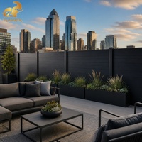 Panneau de clôture en aluminium à lattes horizontales pour la protection de la vie privée, idéal pour les hôtels, les complexes hôteliers, les jardins, les piscines, revêtement en poudre, sur mesure, OEM