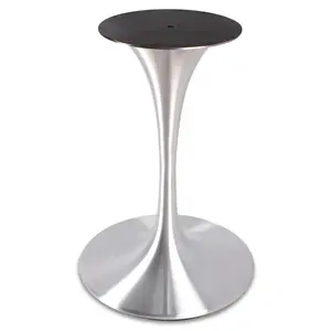 Pemasok dasar meja kopi tulip fashion Tiongkok kaki meja logam paduan aluminium
