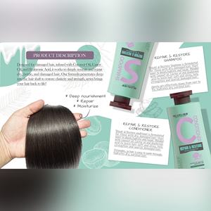 Juego de champú y acondicionador <span class=keywords><strong>Natural</strong></span> Orgainc para el cuidado del cabello Luxliss para el <span class=keywords><strong>supermercado</strong></span>, champú DE PROTECCIÓN DE Color suavizante a base de hierbas - Product Image 5