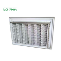 Grille de ventilation en alliage d'aluminium sur mesure, étanche à la pluie, avec moustiquaire, pour système de ventilation HVAC, montage mural, utilisation extérieure