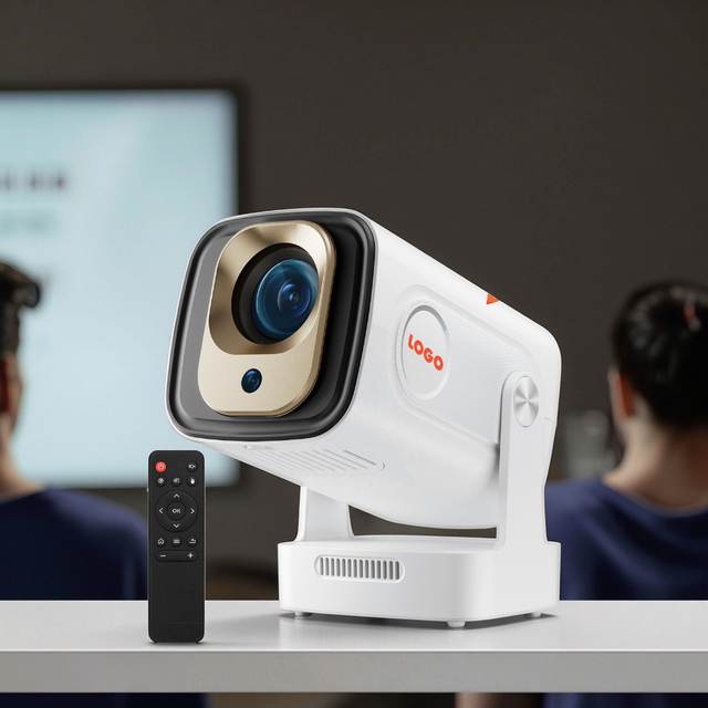 2025 New Design Portable Mini HD LCD Projector Gun Android 11 LED Lamp 4K Automatic Keystone Correction Home Theater Use 200