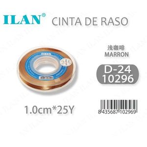 Nastro in Raso Ilan 1.0cm 25y Marrone per Artigianato - Product Image 3